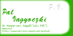 pal vagyoczki business card